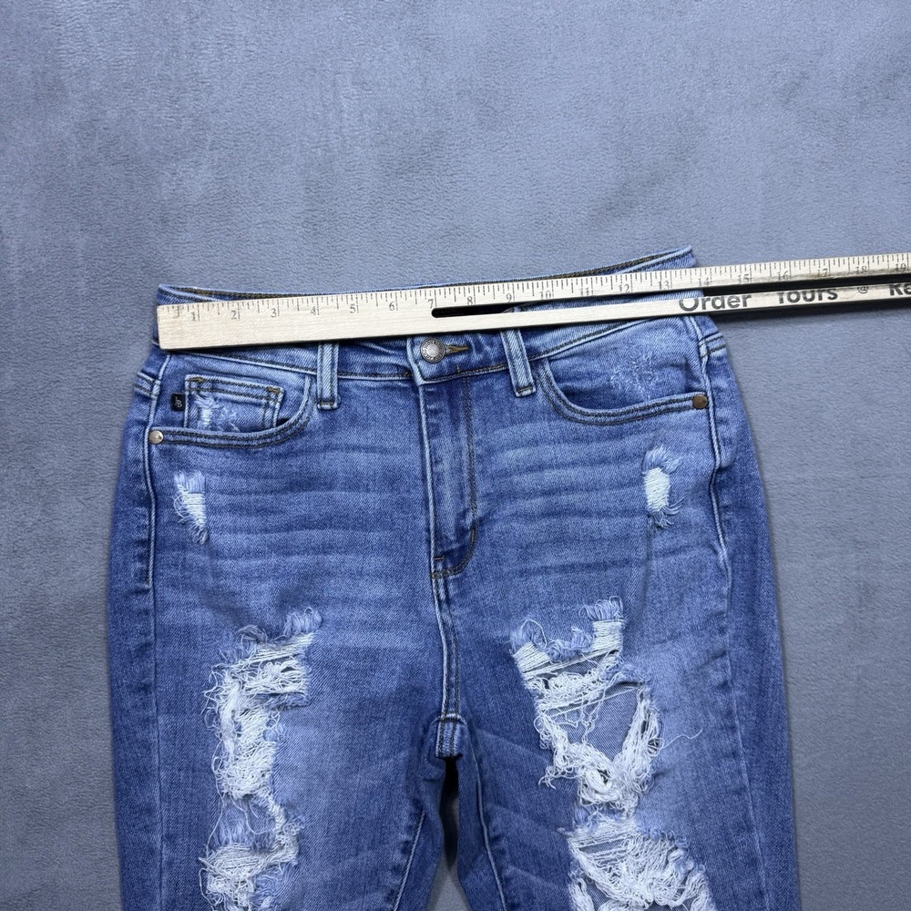 Judy Blue Light Blue High-Rise Distressed Jeans - Picture 8 of 10